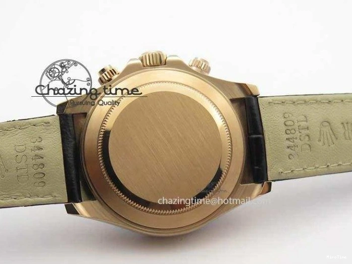 MiroTime 0315 Daytona 116515 Noob 1:1 Best Edition RG Black Dial On Black Leather Strap A NewStyle 3789